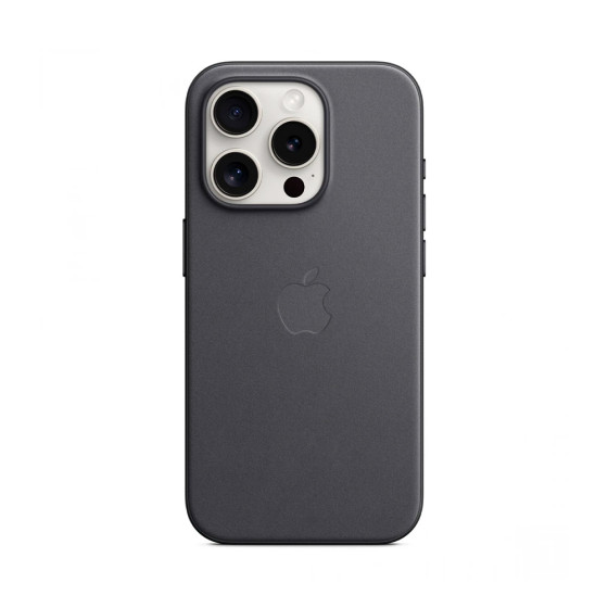 iPhone 15 Pro FineWoven Case with MagSafe - Black (MT4H3)