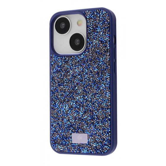 Чехол Bling World Rock Diamond (TPU) iPhone 16 Pro blue titanium
