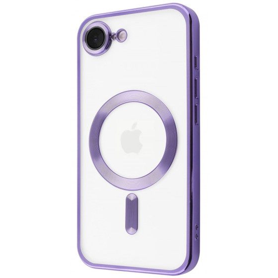 Чехол Metal Matte Case с Magnetic Ring iPhone 16e/17e light purple