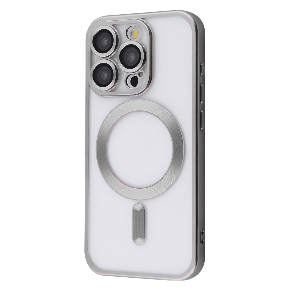 Чехол Metal Matte Case с Magnetic Ring iPhone 16 Pro Max white titanium