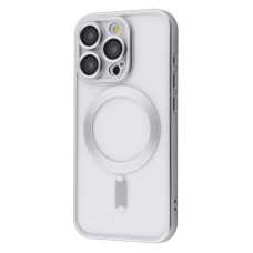 Чехол Metal Matte Case с Magnetic Ring iPhone 15 Pro Max white titanium