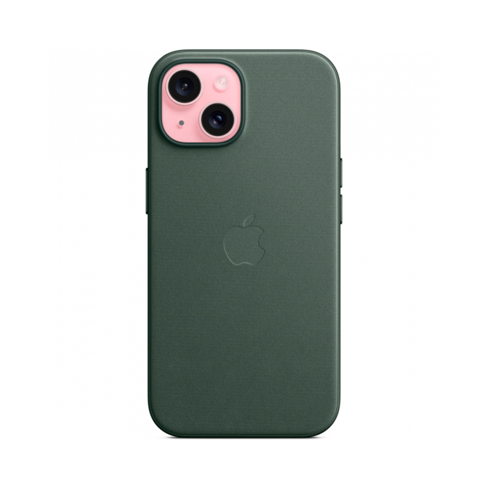 iPhone 15 FineWoven Case with MagSafe - Evergreen (MT3J3)