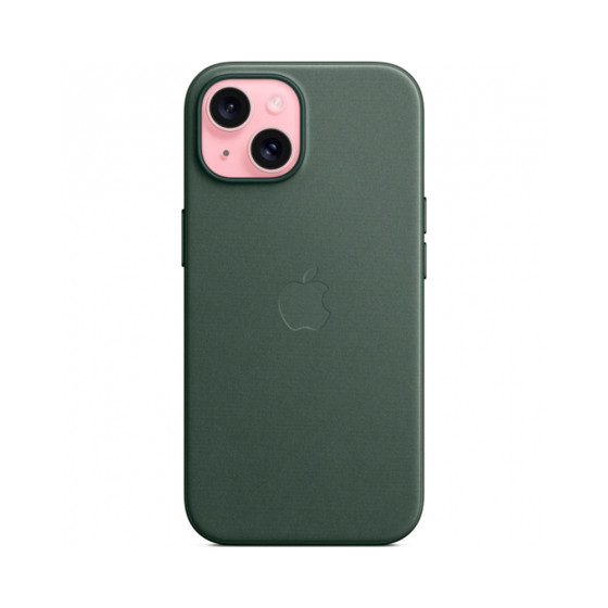 iPhone 15 FineWoven Case with MagSafe - Evergreen (MT3J3)