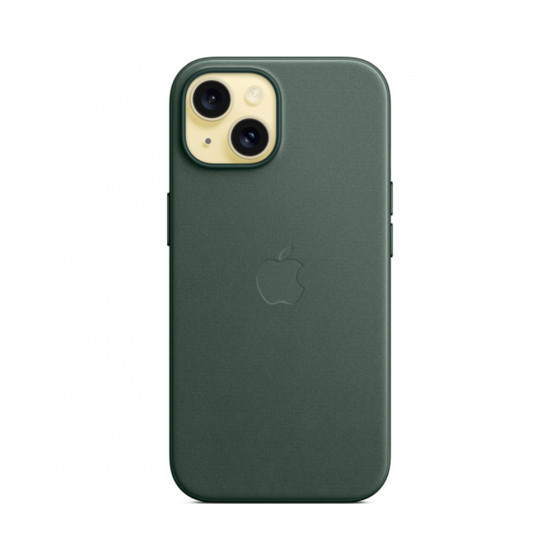 iPhone 15 FineWoven Case with MagSafe - Evergreen (MT3J3)