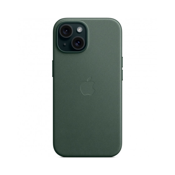 iPhone 15 FineWoven Case with MagSafe - Evergreen (MT3J3)