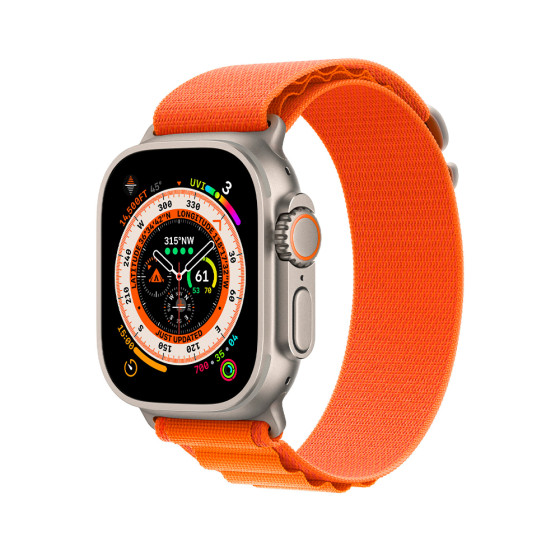 Apple Alpine Loop Band Medium для Watch 49mm - Orange (MQE03)