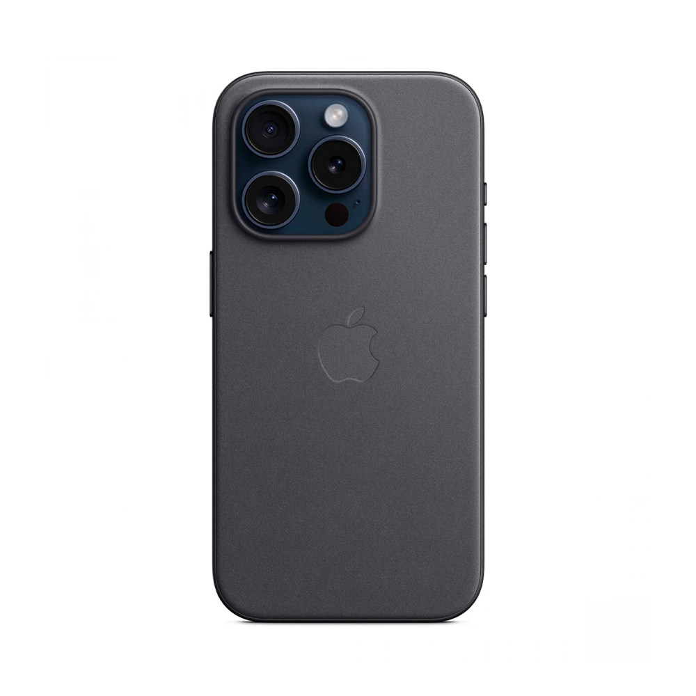 iPhone 15 Pro FineWoven Case with MagSafe - Black (MT4H3)