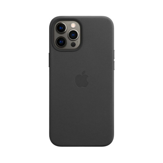 iPhone 12 Pro Max Leather Case с MagSafe - Black (MHKM3)