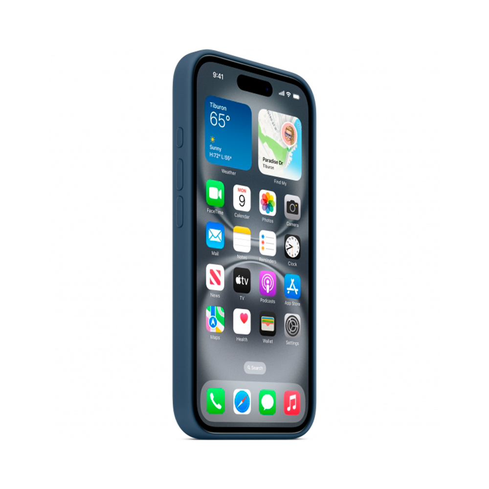 iPhone 16 Plus Silicone Case with MagSafe - Denim (MYYA3)