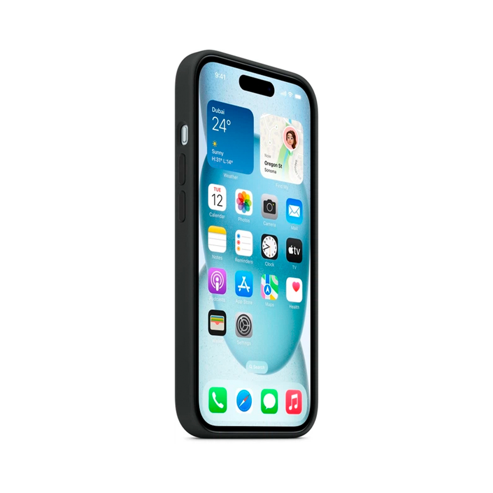 iPhone 15 Silicone Case with MagSafe - Black (MT0J3)