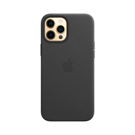 iPhone 12 Pro Max Leather Case с MagSafe - Black (MHKM3)