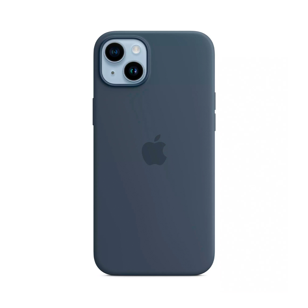 iPhone 14 Plus Silicone Case с MagSafe - Storm Blue (MPT53)