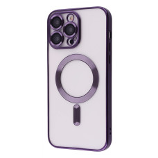 Чехол Металл Matte Case с Magnetic Ring iPhone 14 Pro Max deep purple