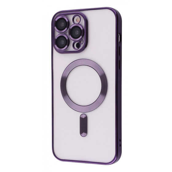 Чехол Металл Matte Case с Magnetic Ring iPhone 14 Pro Max deep purple