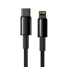 Кабель Baseus Tungsten Gold Fast Charging Type-C to Lightning PD 20W (1m) black