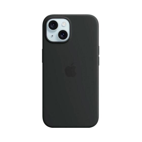 iPhone 15 Silicone Case with MagSafe - Black (MT0J3)