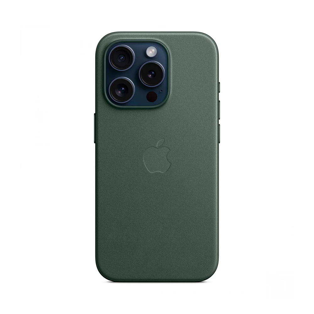 iPhone 15 Pro FineWoven Case with MagSafe - Evergreen (MT4U3)