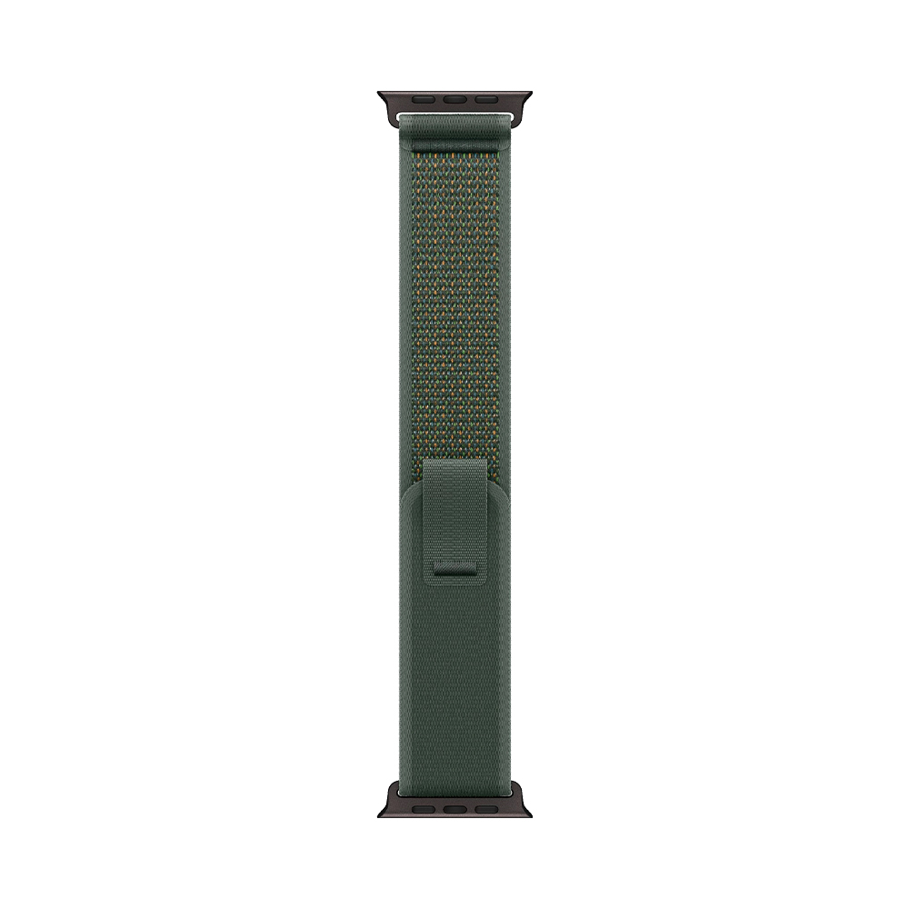 Apple Trail Loop Band S/M для Watch 49mm - Black Titanium Finish - Green (MYQ33)