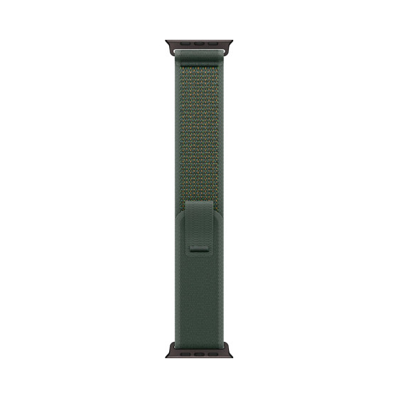 Apple Trail Loop Band S/M для Watch 49mm - Black Titanium Finish - Green (MYQ33)