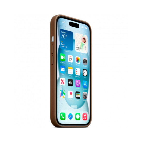 iPhone 15 FineWoven Case with MagSafe - Taupe (MT3C3)