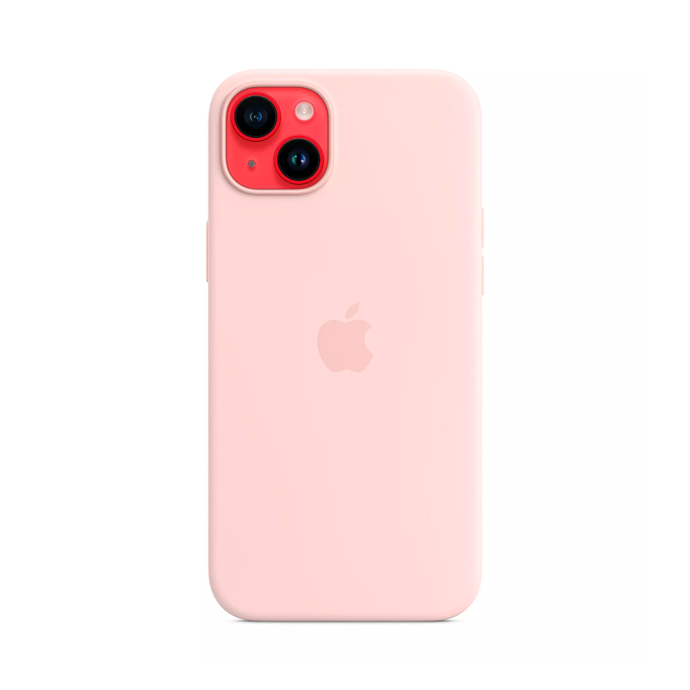 iPhone 14 Plus Silicone Case with MagSafe - Chalk Pink (MPT73)
