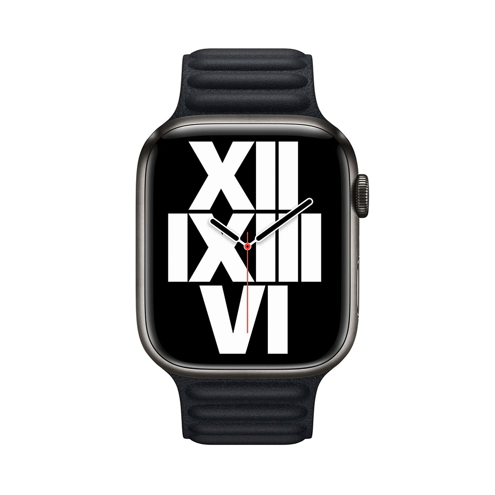 Apple Watch Leather Link 44mm/45mm S/M Midnight (ML813)