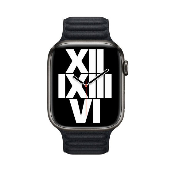 Apple Watch Leather Link 44mm/45mm S/M Midnight (ML813)