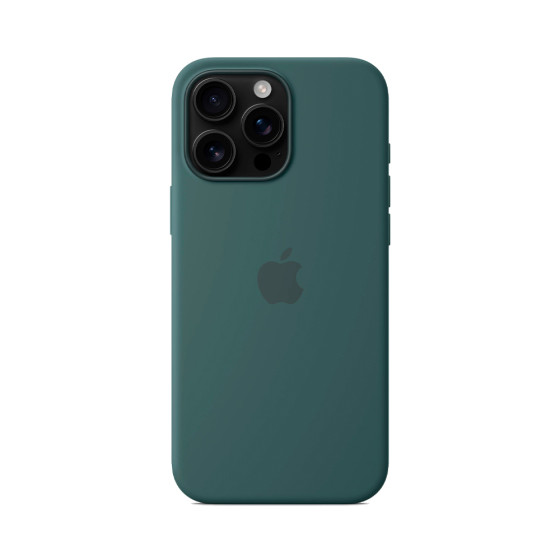 iPhone 16 Pro Max Silicone Case with MagSafe - Lake Green (MA7V4)