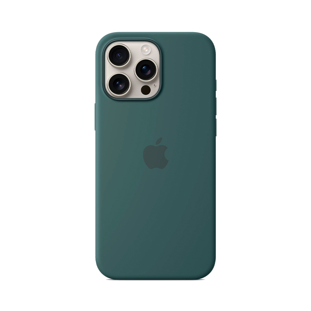 iPhone 16 Pro Max Silicone Case with MagSafe - Lake Green (MA7V4)