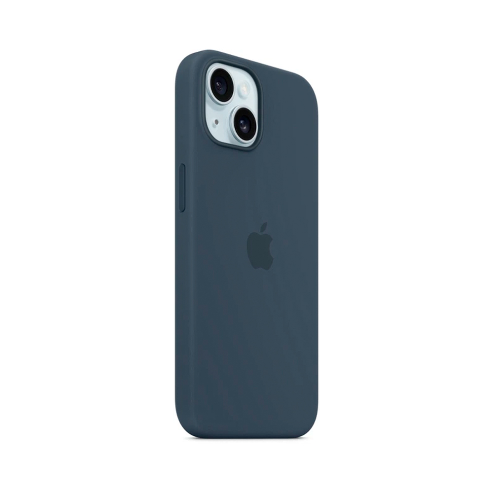 iPhone 15 Silicone Case with MagSafe - Storm Blue (MT0N3)