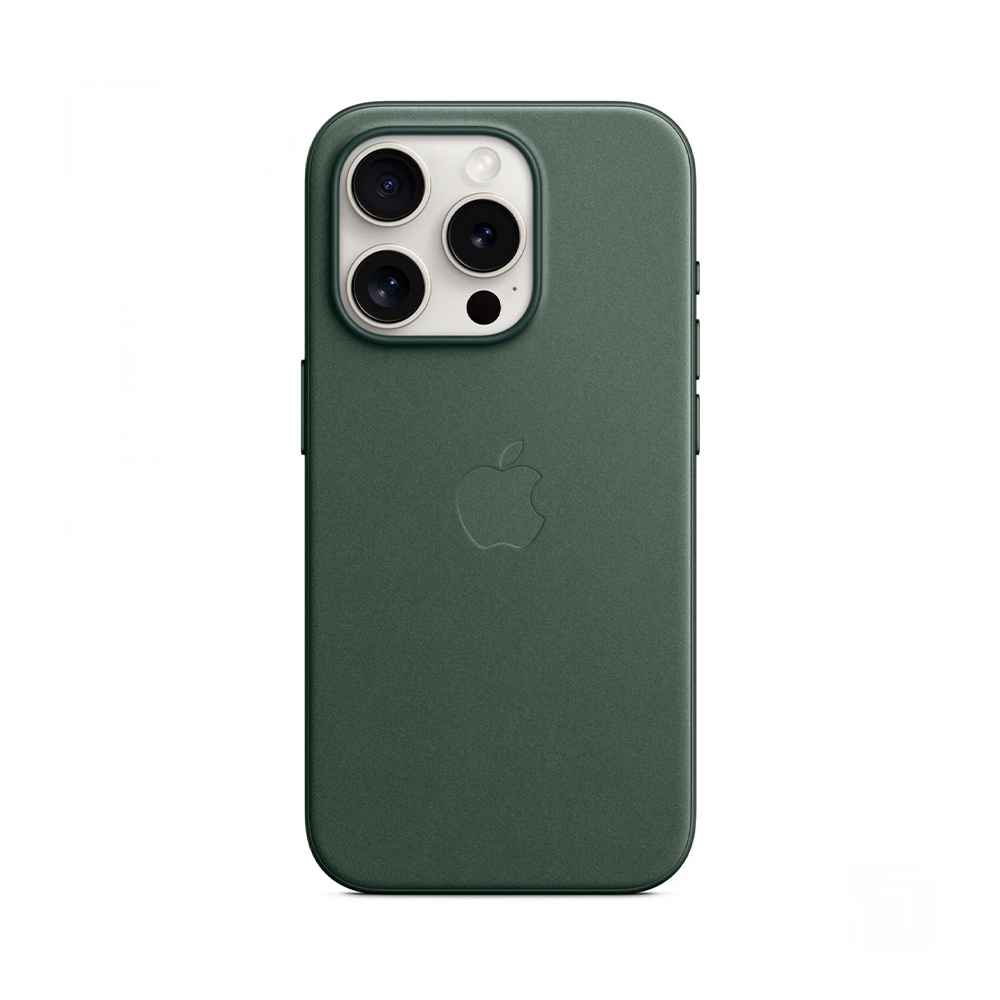 iPhone 15 Pro FineWoven Case with MagSafe - Evergreen (MT4U3)