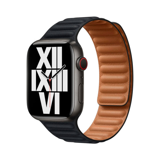 Apple Watch Leather Link 44mm/45mm S/M Midnight (ML813)