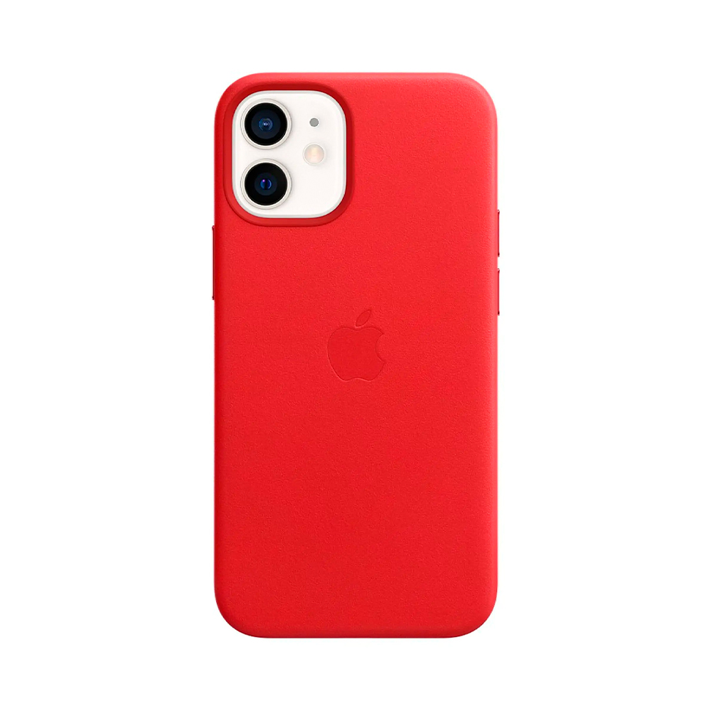 iPhone 12 mini Leather Case with MagSafe - PRODUCT RED (MHK73)