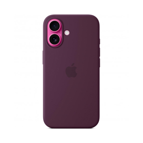 iPhone 16 Plus Silicone Case with MagSafe - Plum (MYYD3)