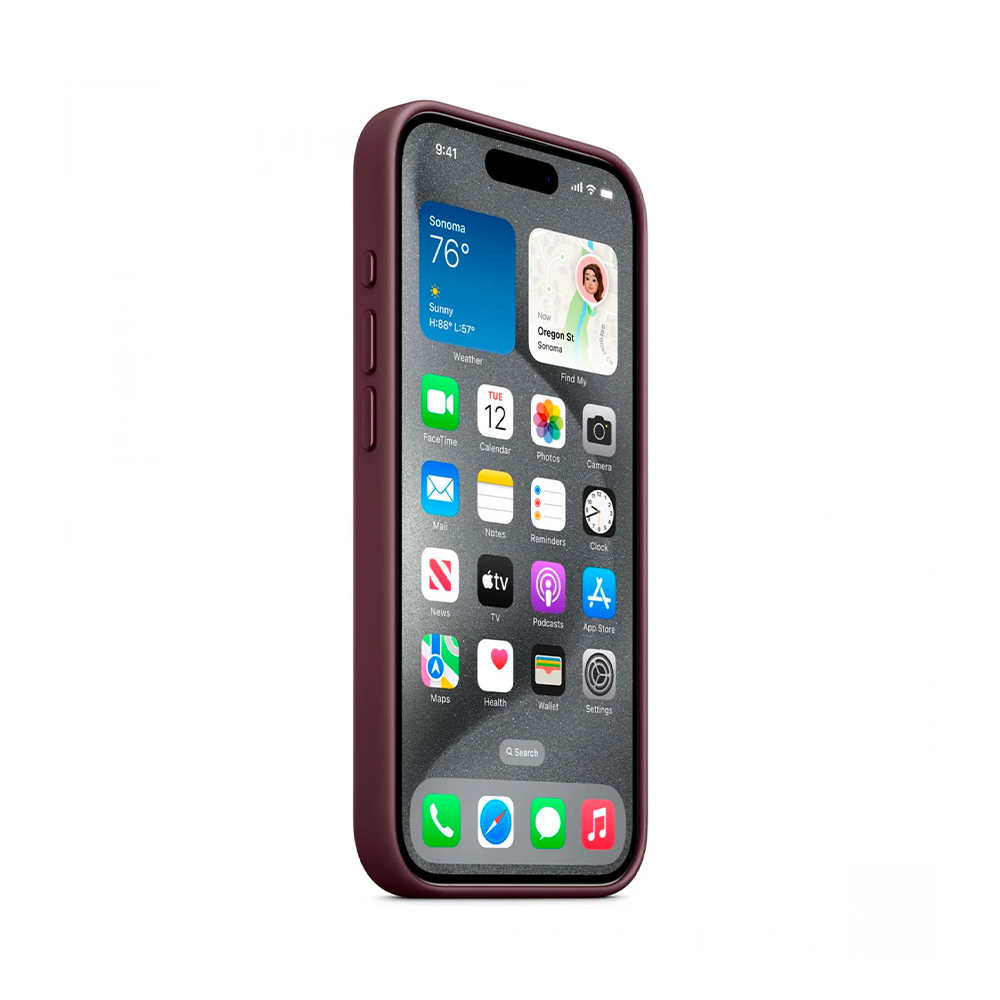 iPhone 15 Pro FineWoven Case with MagSafe - Mulberry (MT4L3)