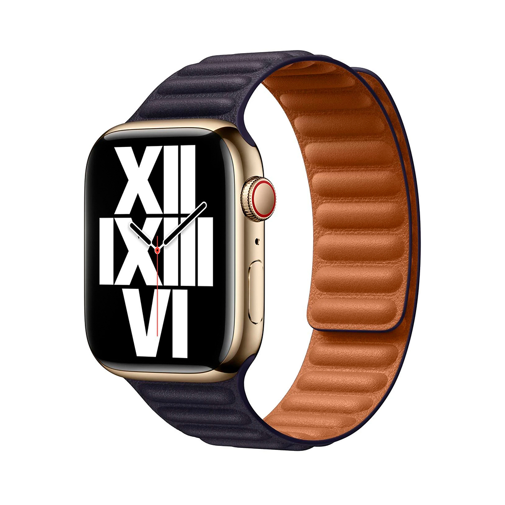 Apple Watch Leather Link 44mm/45mm S/M Ink (MP873)