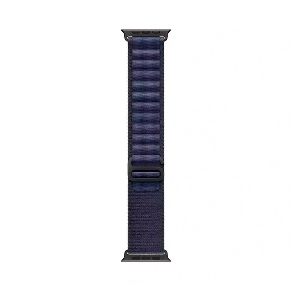 Apple Alpine Loop Band Small для Watch 49mm - Black Titanium Finish - Navy (MYPW3)
