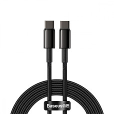 Кабель Baseus Tungsten Gold Fast Charging Type-C to Type-C 100W (2m) black