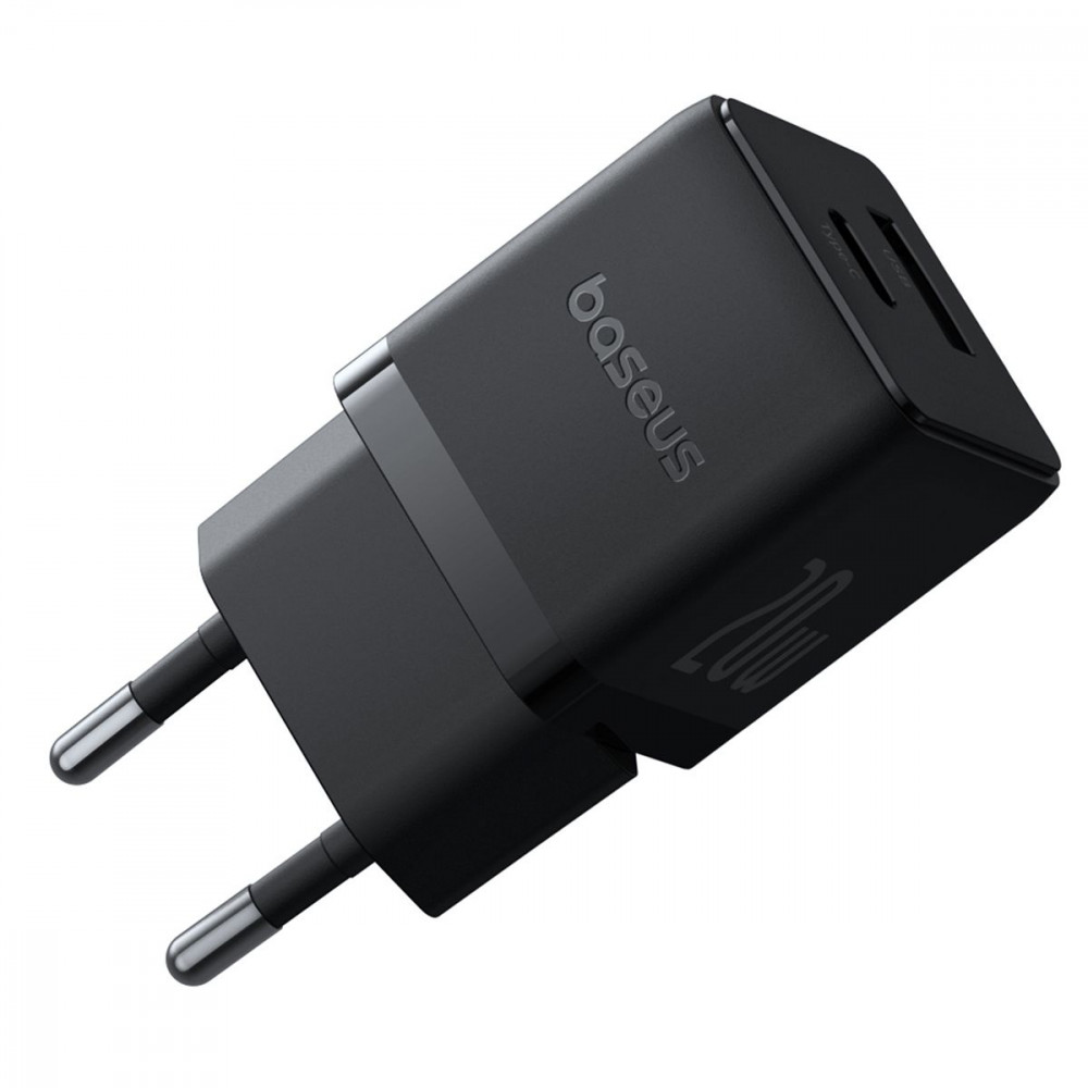МЗП Baseus Palm Fast Charger 20W (Type-C+USB) white