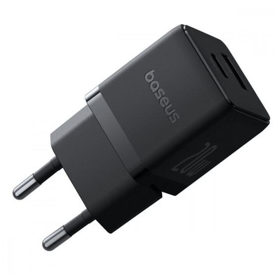 МЗП Baseus Palm Fast Charger 20W (Type-C+USB) white