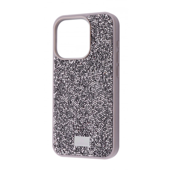 Чехол Bling World Rock Diamond (TPU) iPhone 14 Pro gray titanium