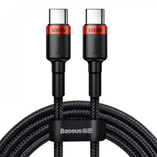 Кабель Baseus Cafule Flash Charging Type-C to Type-C PD 2.0 100W (2m) red/black
