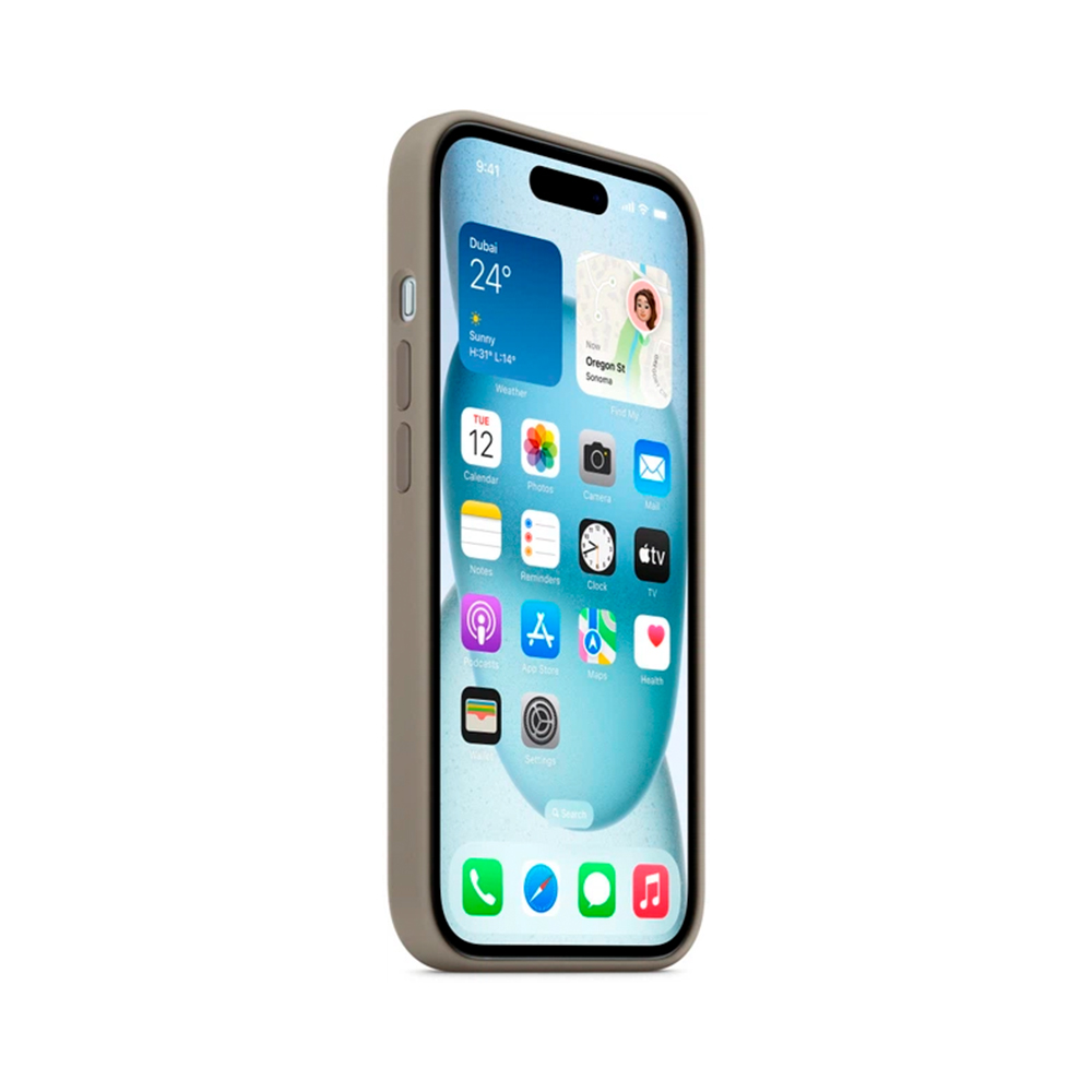iPhone 15 Silicone Case with MagSafe - Clay (MT0Q3)