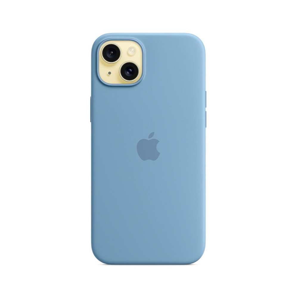 iPhone 15 Plus Silicone Case с MagSafe - Winter Blue (MT193)