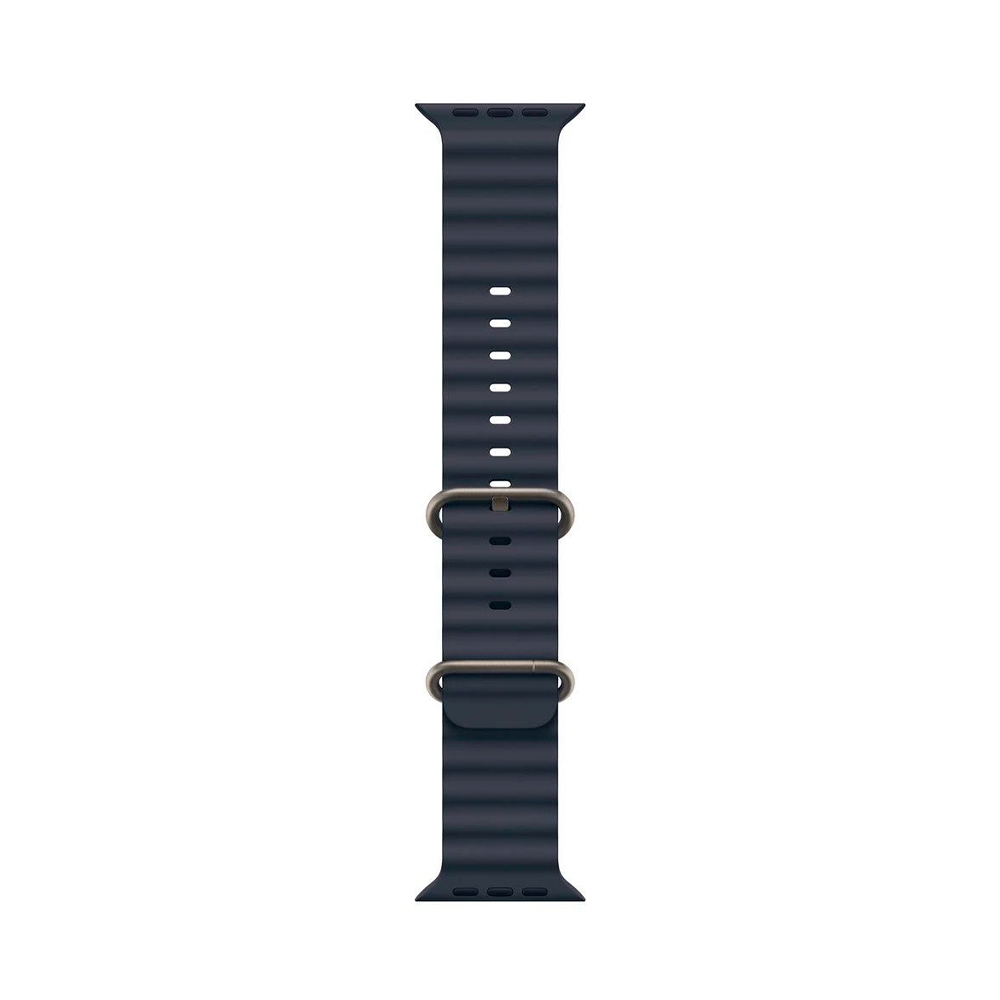 Apple Ocean Band Navy - Natural Titanium Finish 44/45/46/49mm (MXTH3)