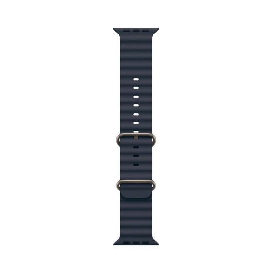 Apple Ocean Band Navy - Natural Titanium Finish 44/45/46/49mm (MXTH3)