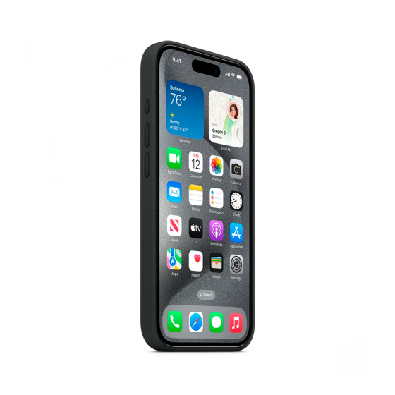 iPhone 15 Pro Silicone Case with MagSafe - Black (MT1A3)
