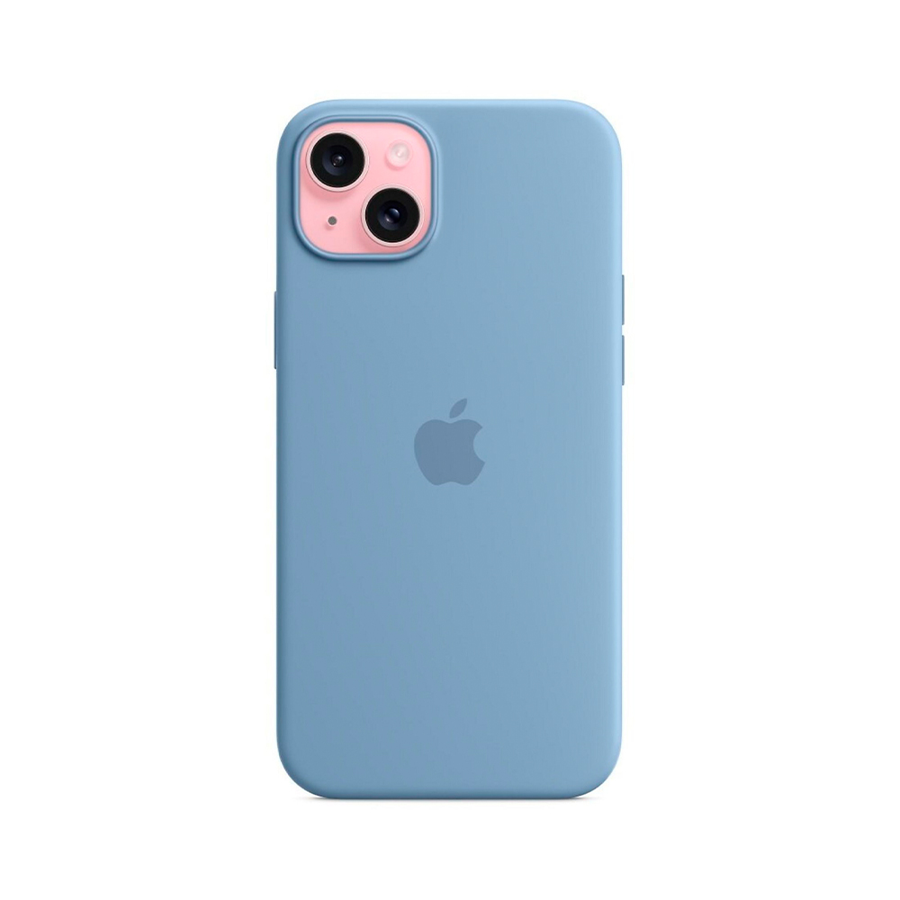 iPhone 15 Plus Silicone Case с MagSafe - Winter Blue (MT193)