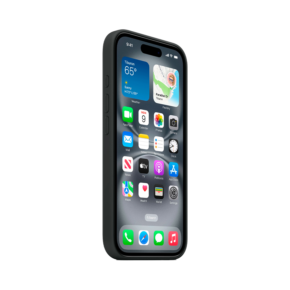 iPhone 16 Silicone Case with MagSafe - Black (MYY13)