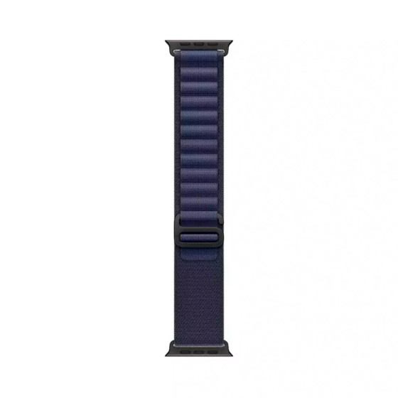 Apple Alpine Loop Band Medium для Watch 49mm - Black Titanium Finish - Navy (MYPX3)